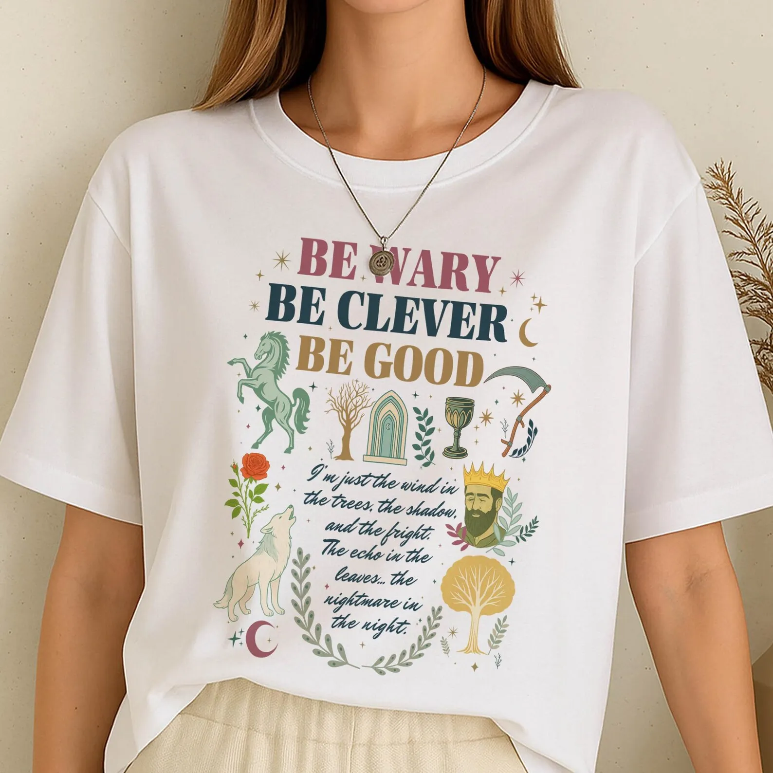 One Dark Window T-Shirt, The Shepherd King | Dark Fantasy Bookish Shirt, Elspeth Spindle Merch, Rachel Gilligcotton Tee