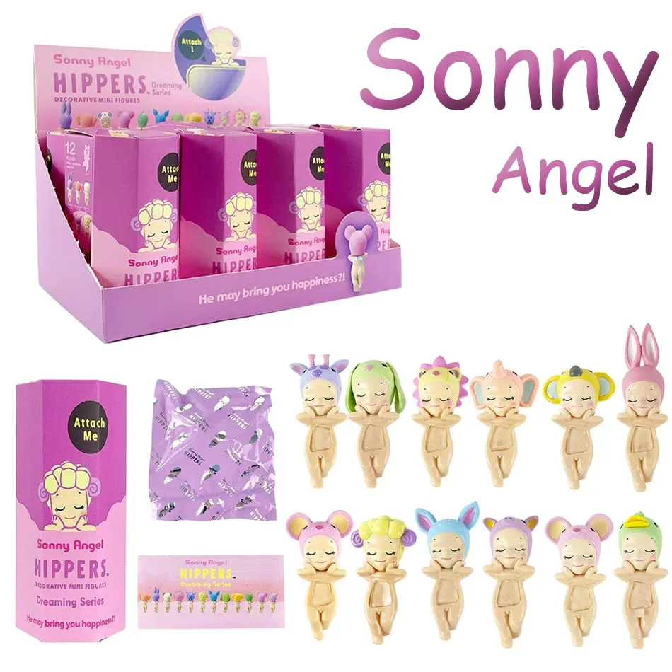 Sonny Angel Hippers Animal Series Healing Trendy Car Mobile Phone Ornaments Dumplings Children'S Toys Christmas Gift