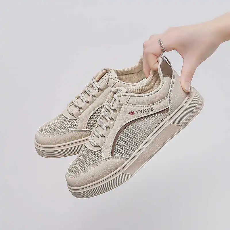 Sin tacones, botas rojas de plataforma plana para mujer, zapatos deportivos negros tejidos, zapatillas de deporte de última moda para mujer, Scarp Losfers