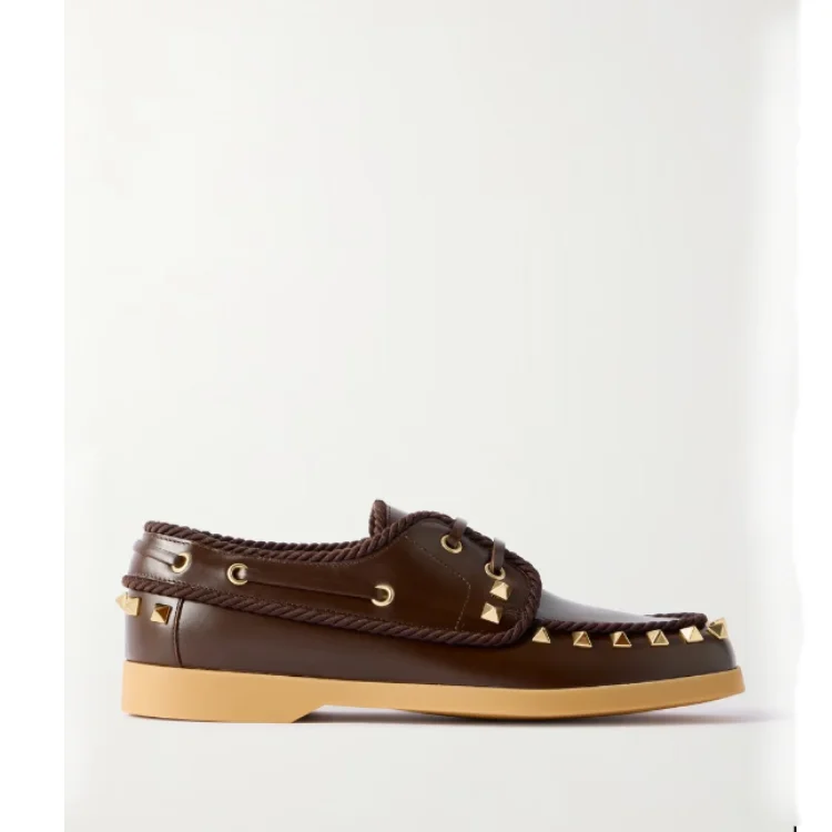 

Spring/Summer New Women's Leather Casual Flat Shoes Round Head Strap 34-46 Large Men's and Women's Four Seasons Loafers