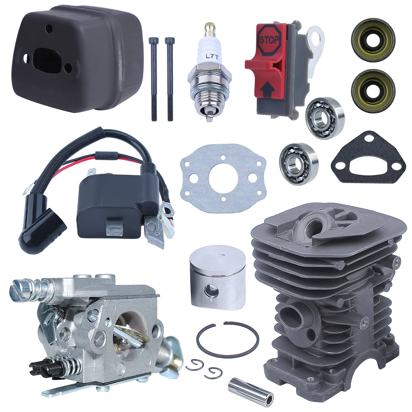 Imagem -04 - Kit do Cilindro para Motosserra Husqvarna 38 mm 136 137 141 530069940530055128530016044545006044530071987