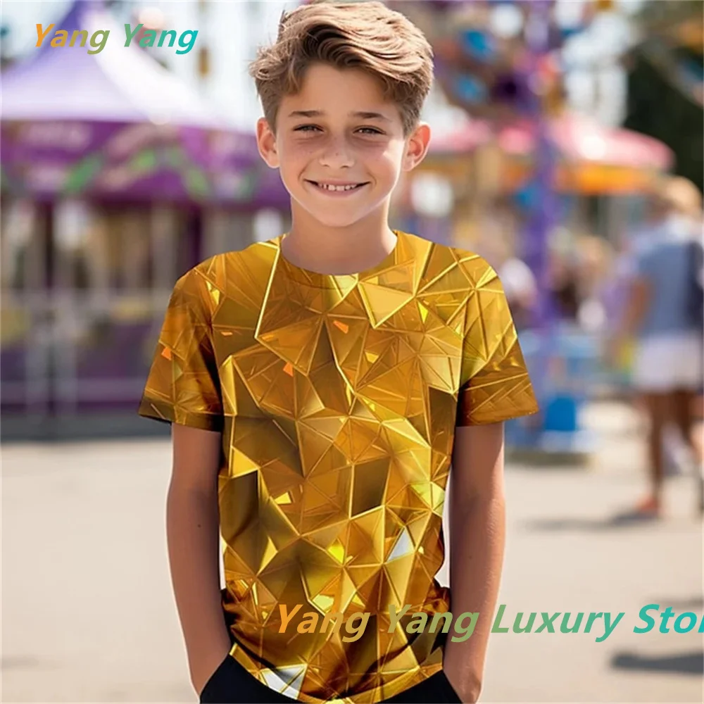 Estate Kid Fashion Clothes For Children Shiny paillettes t-shirt per un ragazzo Tshirt bambino Kid top uomo abbigliamento donna t-shirt top