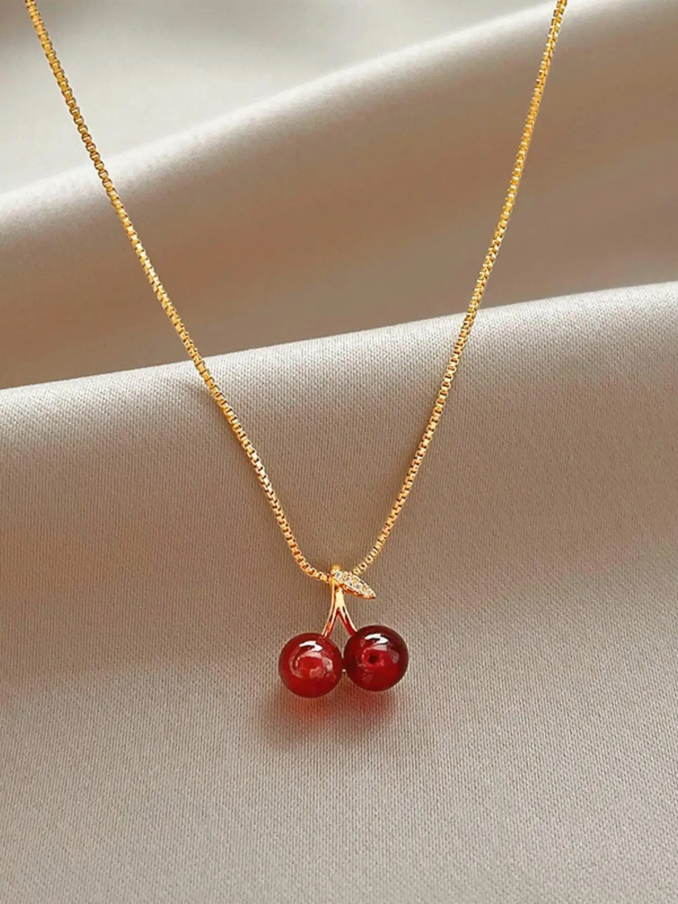 

Cherry Pendant Necklace