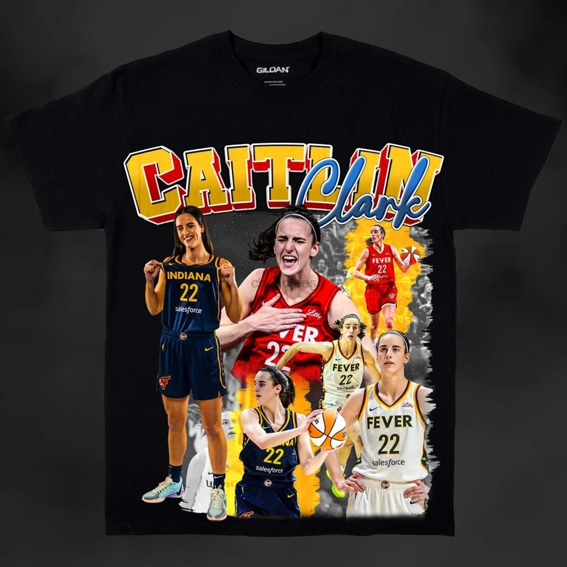 Caitlin Clark PNG High Quality  Indiana Fever  Basketball Vintage Graphic Tee  Digital Download  WNBA Clipart