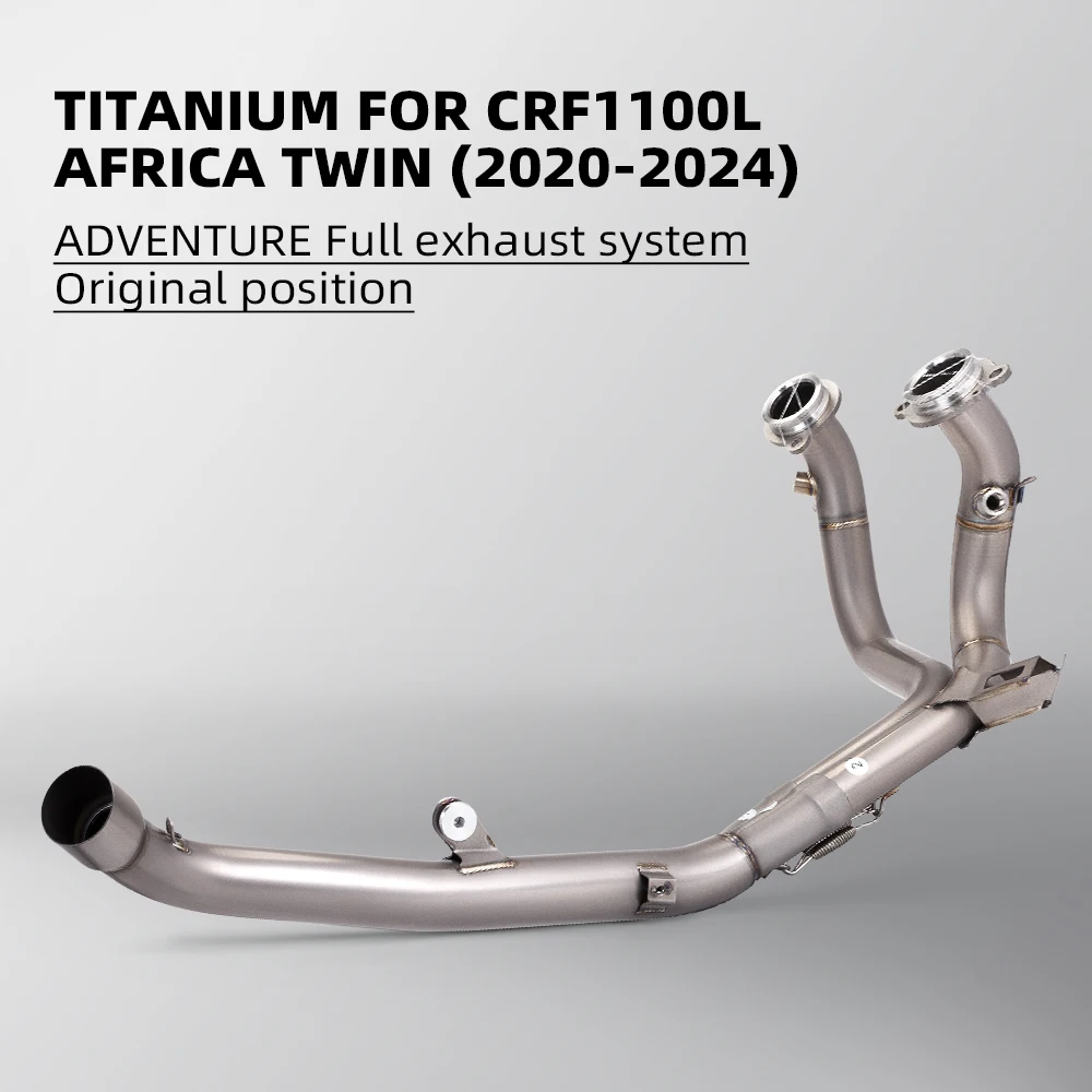 Titanium Alloy Exhaust Pipe for Motorcycle Modification, Suitable for All High Performance Section, CRF1100L