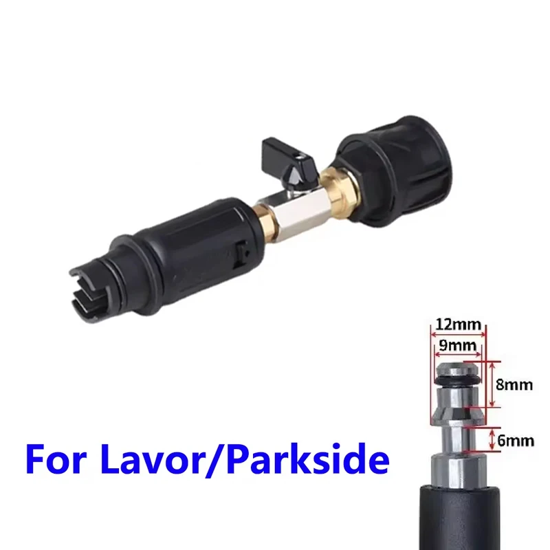 High Pressure Washer Nozzle Sprayer Quick Plug Angle Adjustable With Valve to Control Water Flow for Karcher Lavor 3000PSI