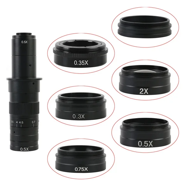 0,3X 0,35X 0,5X 0,75X 1X 2,0X Pomocnicza soczewka obiektywowa Barlowa M42 do obiektywu 10A C-MOUNT HDMI VGA USB Mikroskop Kamera