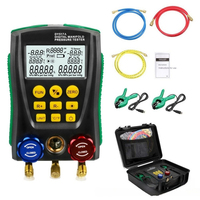 DY517A Electronic Refrigerant Meter Set Air Conditioner Fluorine Pressure Gauge HVAC Ttemperature Tester