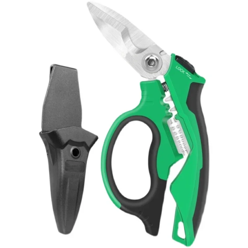 

New Small Heavy Multi-function Electrician Scissors Wire And Cable Multi-purpose Electrician Scissors Wire Stripping Scissors