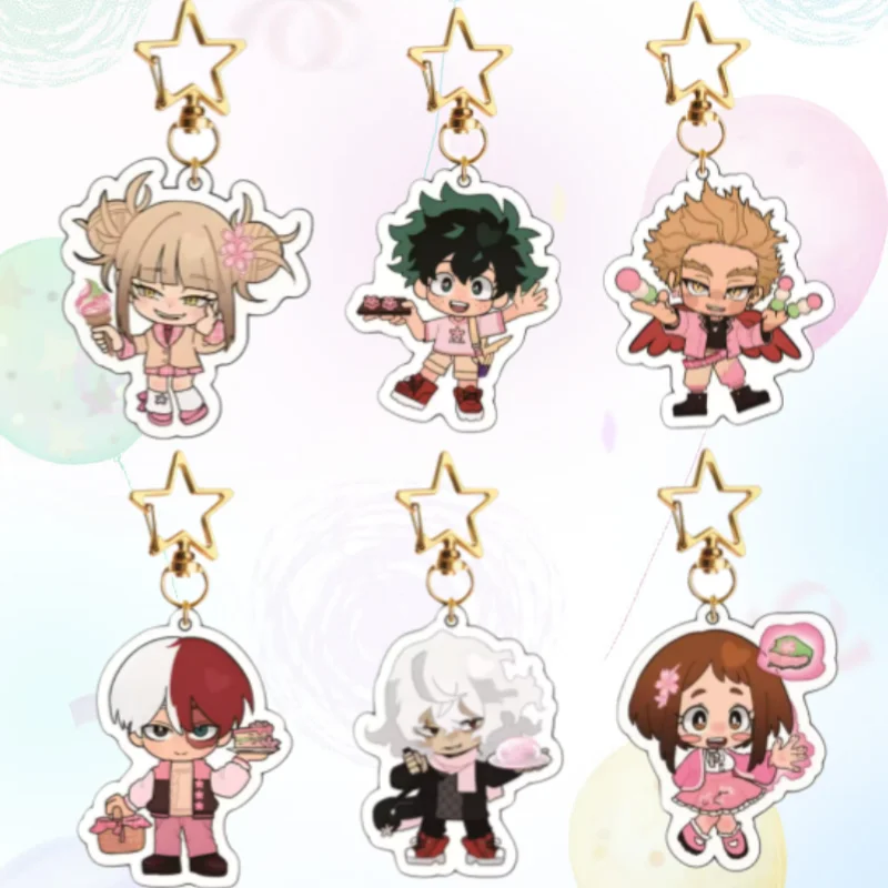 Llavero de acrílico para bolso, colgante de My Hero Academia Izuku Midoriya, colección de llaveros de anime, accesorios, regalo de personaje de anime