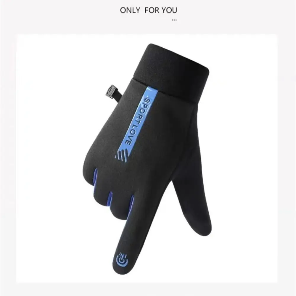 新しい熱冬手袋フリース耐寒性スキーミトンノンスリップ防水暖かい手袋自転車