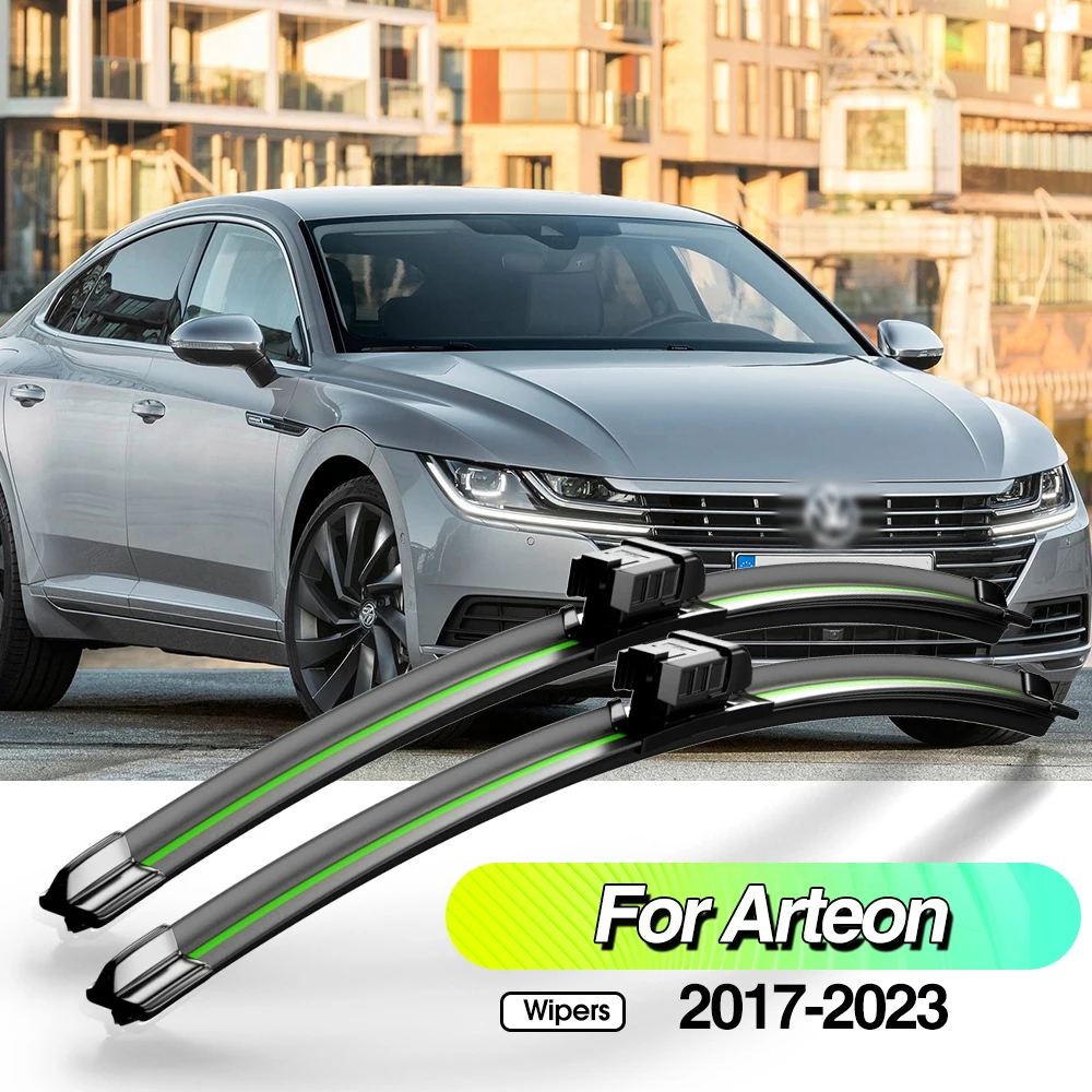 For Volkswagen VW Arteon 2017-2023 2pcs Front Windshield Wiper Blades Windscreen Window Accessories 2018 2019 2020 2021 2022