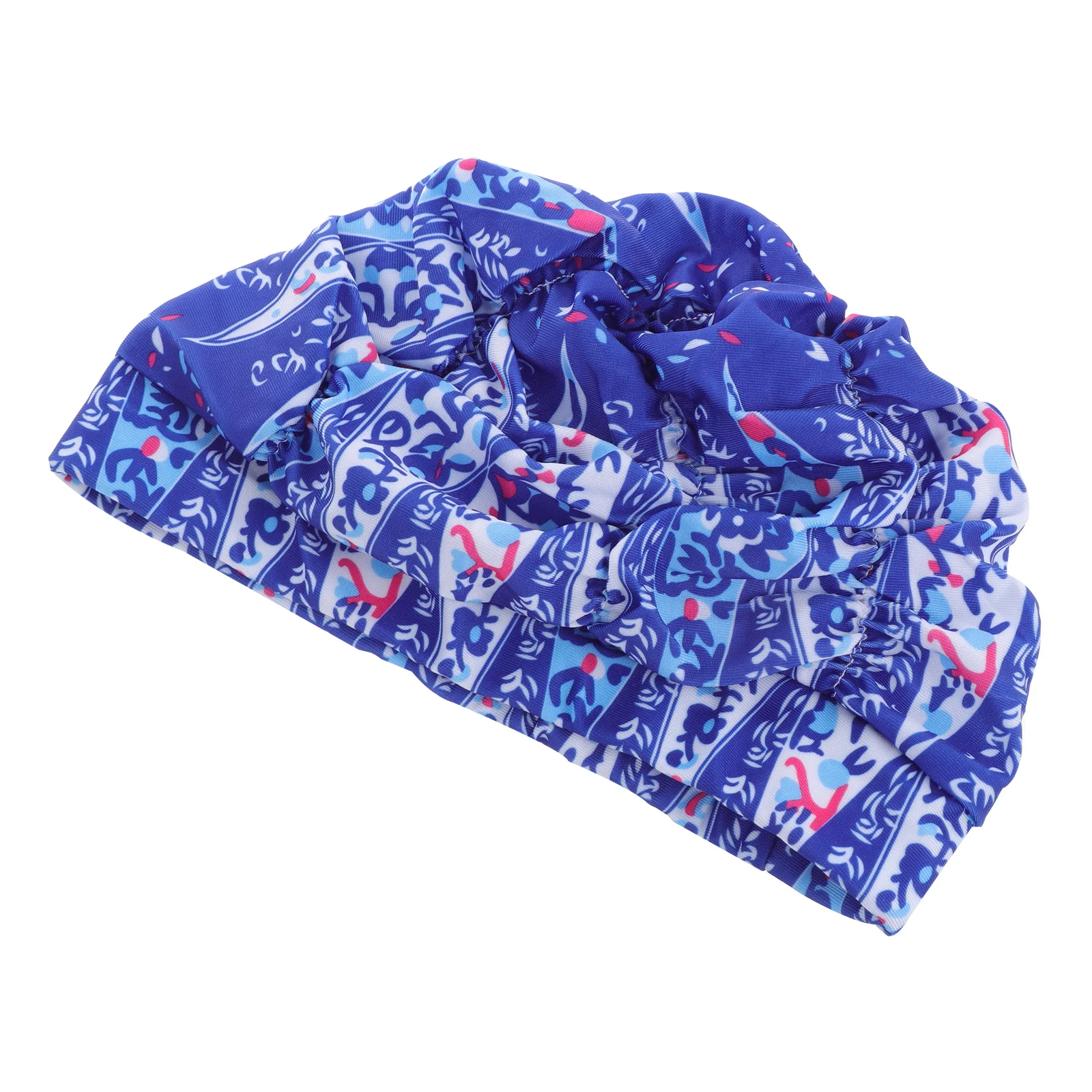 

Swimming Cap Blue White Porcelain Long Hair Short Hair Women Adult Spa Swim Hats Comfortable Safe Easy Clean Durable