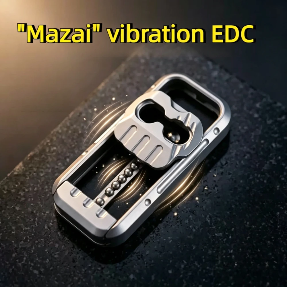 sjyedc-mazai-magnetic-mechanical-stainless-steel-paragraph-track-buckyball-vibrating-fingertip-push-card-stress-relief-toy