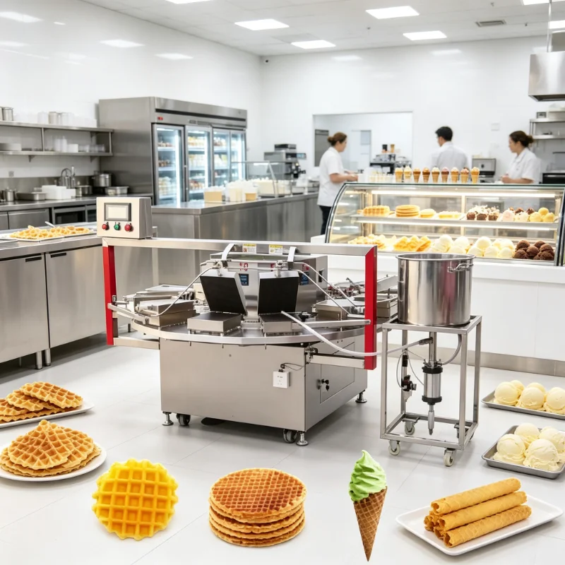 Premium Custom Commercial Waffle Making Machine, Electric Constant Temperature Baking for Professional Bakery