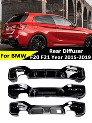 For BMW 1 Series F20 F21 LCI 2015 -2019 CS Competition MP Style M Sport M Tech Carbon Fiber Rear Bumper Diffuser Accessories