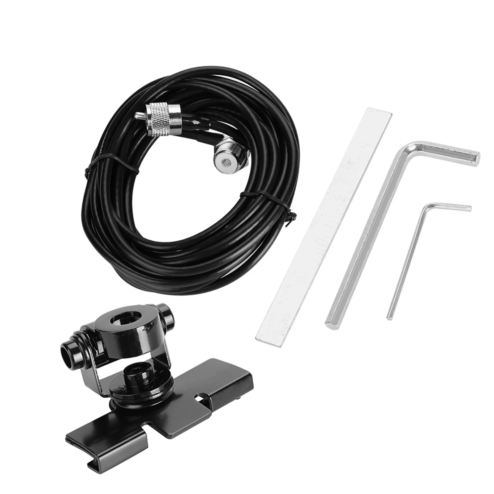 Car Antenna Mount Bracket For Yaesu Kenwood ICOM Vertex TYT BaoFeng WouXun BaoJie QYT Car Ham Antenna Mount Metal Holder Clips
