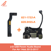 Laptop A1466 I/O USB DC Power Jack Audio Board 820-3455-A For MacBook Air 13\