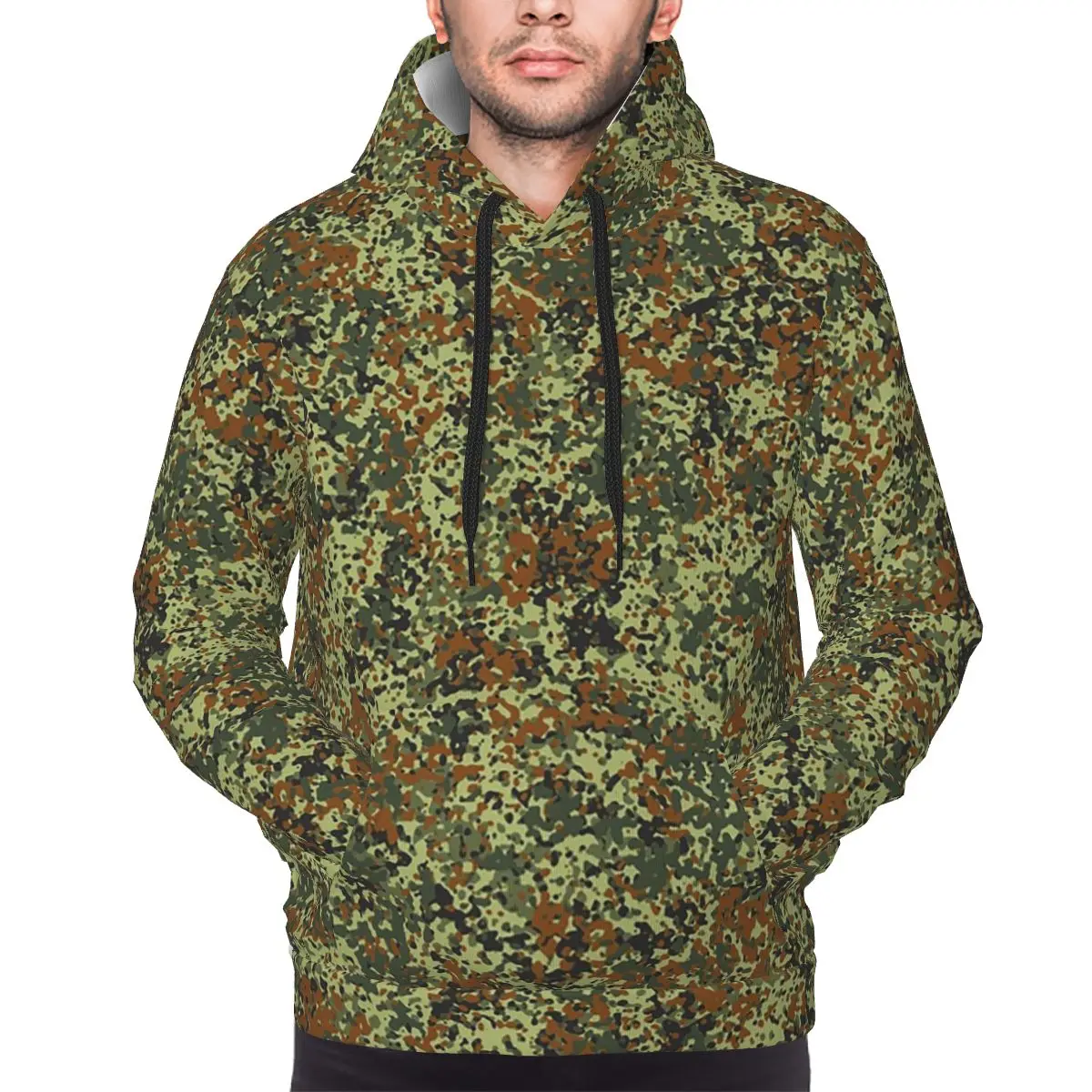 Splintertarn الألمانية WW2 التمويه الجيش العسكرية كامو هوديي Harajuku البلوز الخريف الشتاء بلوزات طويلة الأكمام بلايز #1