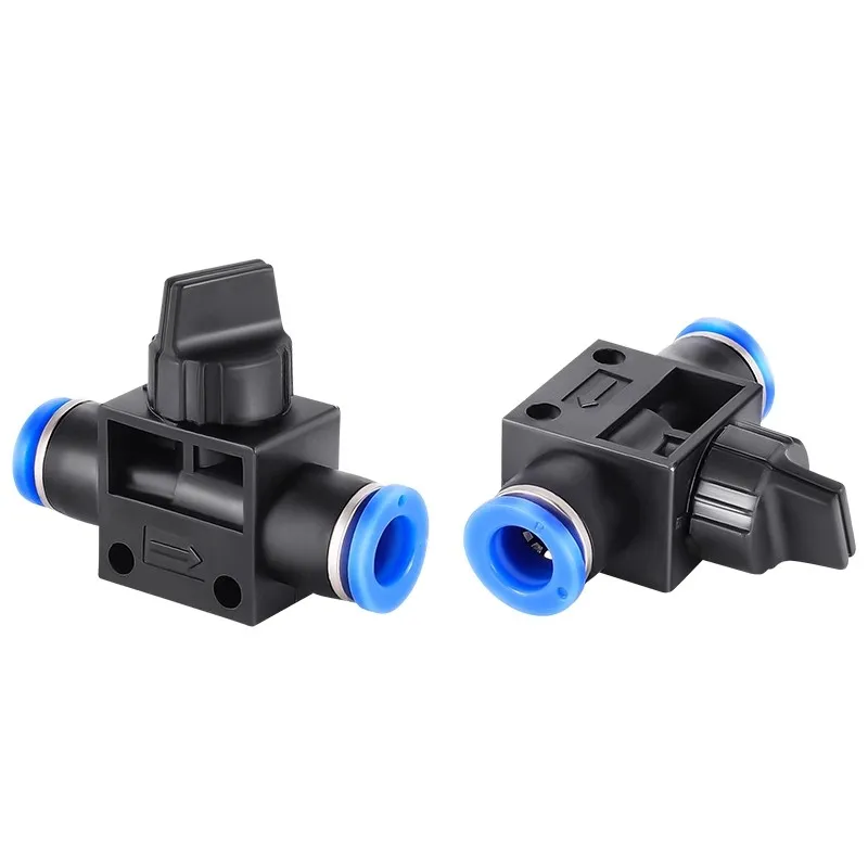 HVFF SA Air Manual Valve 4mm 6mm 8mm 10mm 12mm Pneumatic Push In Quick Joint To Turn Switch Manual Current-limiting Valve