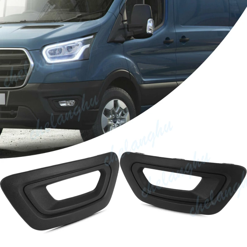 

Передний бампер, противотуманная фара, рамка, крышка, решетка для Ford Transit 2020 2021 2022 2023 2024, автомобильный аксессуар KK3Z17B814BD KK3Z17B814BC