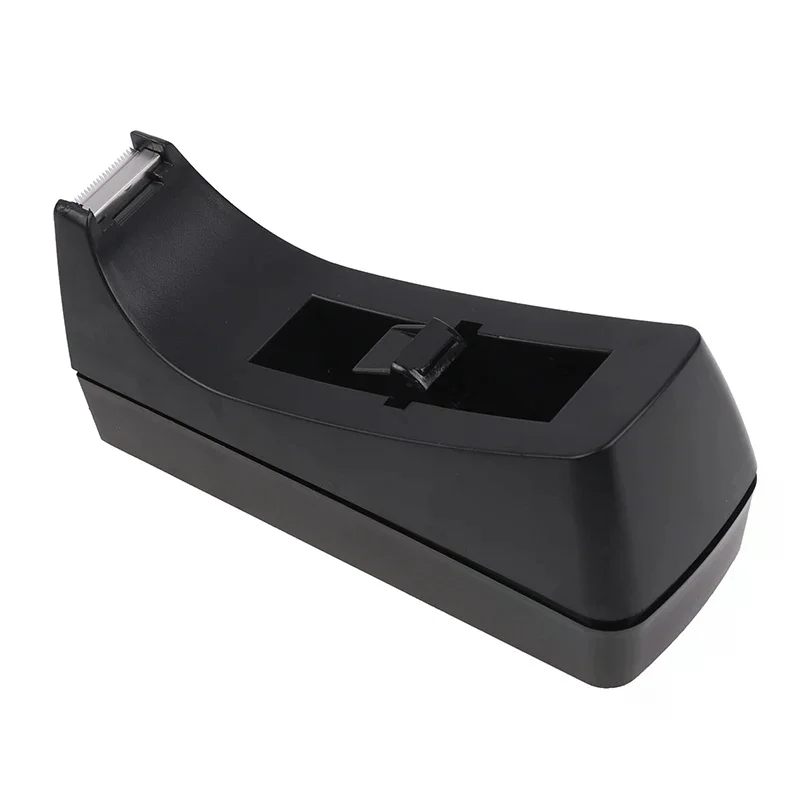 1Pc Black Desktop Mini Tape Dispenser Tape Cutter With Non-Slip Base Dispenser Tape Refill Dispenser For Office School Supplies