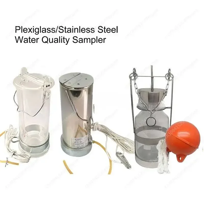 

Plexiglass Water Sample Collector Stainless Steel Water Quality Sampler Deep Water Sewage Oil Collector