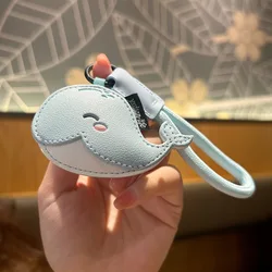 Leather Ocean Whale Keychain Couple Bag Decoration Student Schoolbag Pendant Cartoon Animal Car Keyring Pendant for Ladies