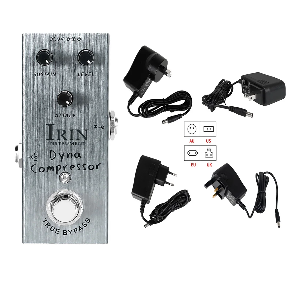 IRIN AN-06 Guitar Effector Dyna Compressor Electric Guitar Effect Pedal True Bypass Sustain Level Attack Electric Guitar Parts