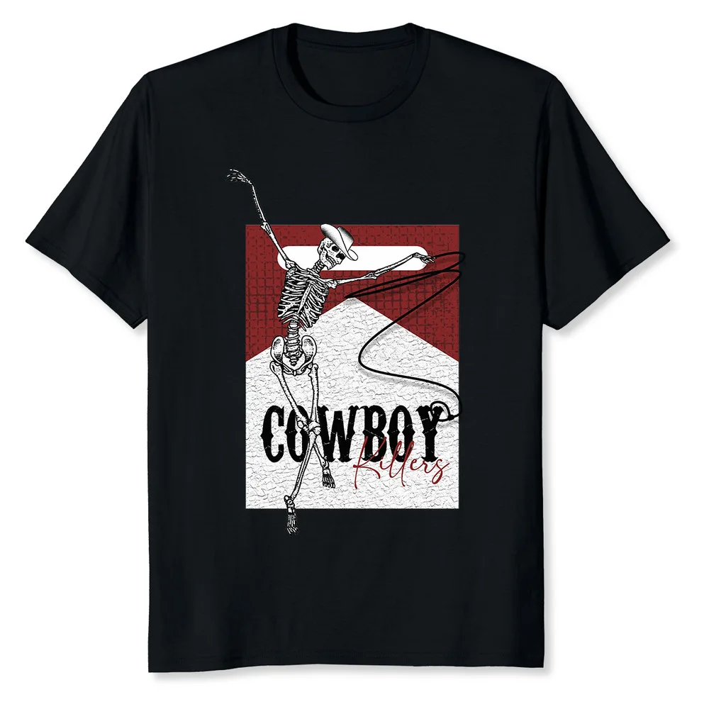 Cowboy Killers Cowboy Skeleton Dance T-Shirt High Quality 100%Cotton Short Sleeve