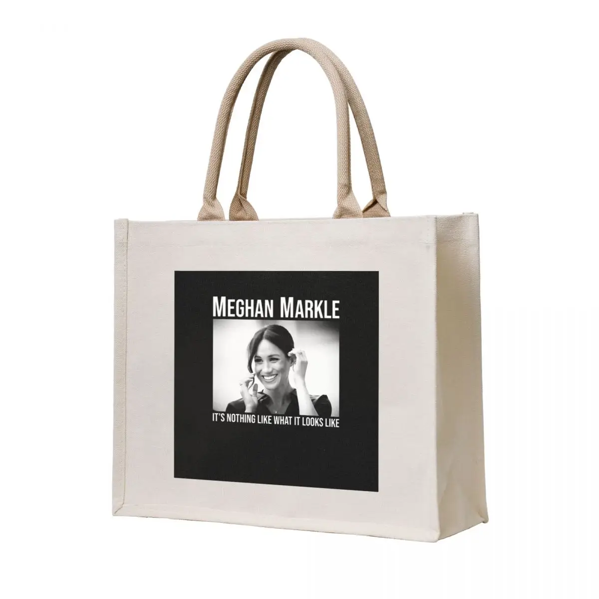 

Meghan actor Markle Quotes Tote Bag tote bag woman supermarket folding bag Canvas for women