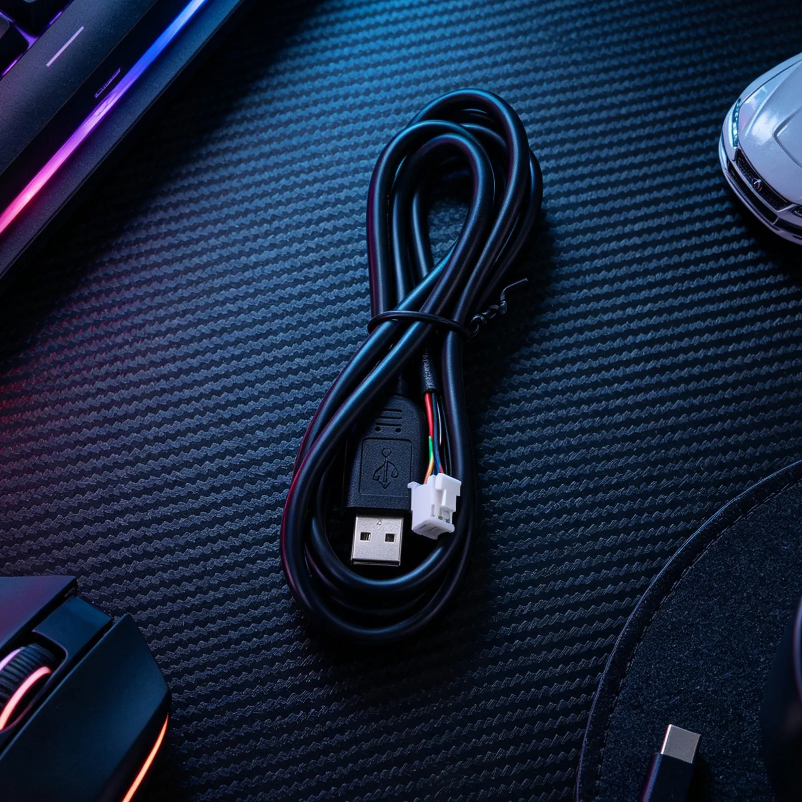 27.6 Inch Dashcam Power Cable for Car Dvr 6-Pin USB Dash Camera Charger Cord Compatible Driving Recorder Daily Commute Travel