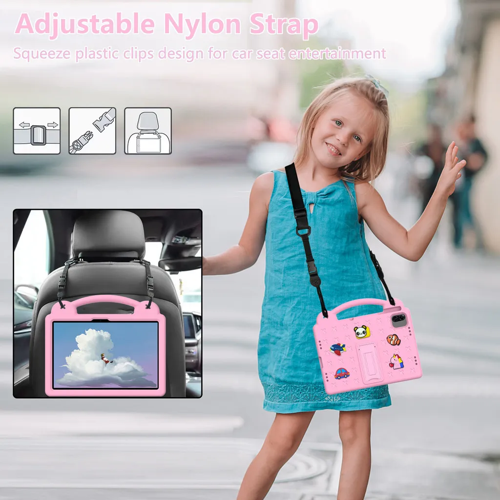 Case for DOOGEE T30S T30 Ultra Pro SE Tablet 11 Inch Kids Eva Case Shockproof Stand Cover  Handle Stand Cover Protective Shell