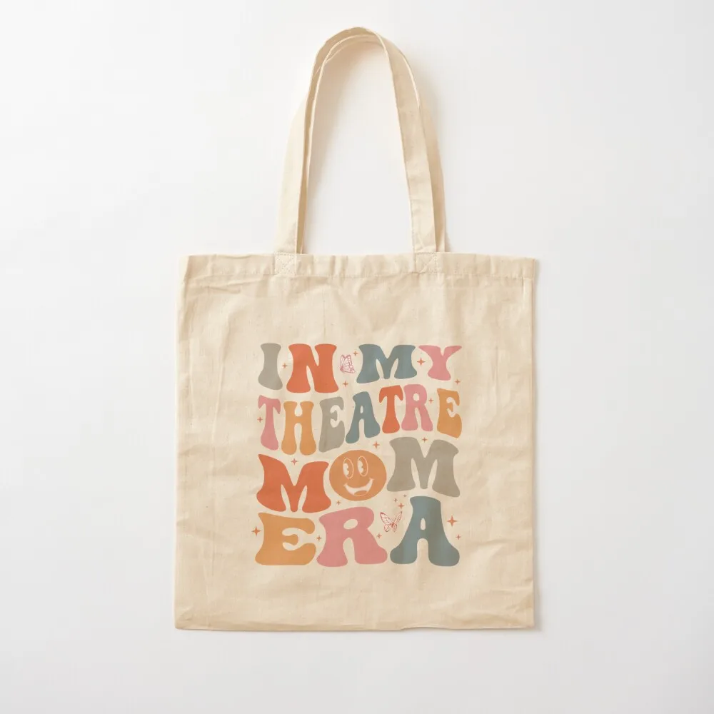 

In My Theatre Mom Era Groovy Retro Mother Mama Women Tote Bag hand bag Handbags women Canvas Tote Bag