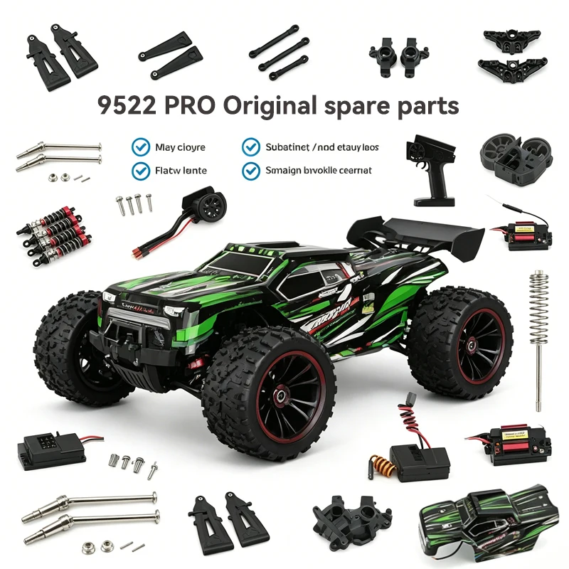 

WLtoys 1/16 9522pro RC Car Front Arm Swing Steering Cup Drive Shaft ESC Tire Motor Steering Cup Automotive Parts for Remote Cont