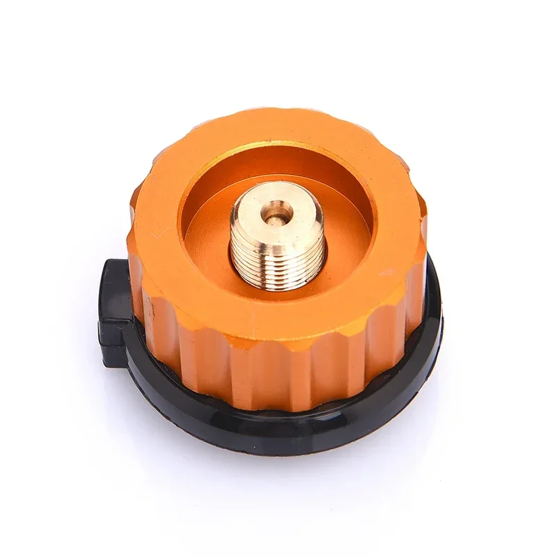 Outdoor Camping Stove Burner Adaptor Split Type Furnace Converter Auto-off Gas Cartridge Tank Cylinder Adapter Camp Supplies