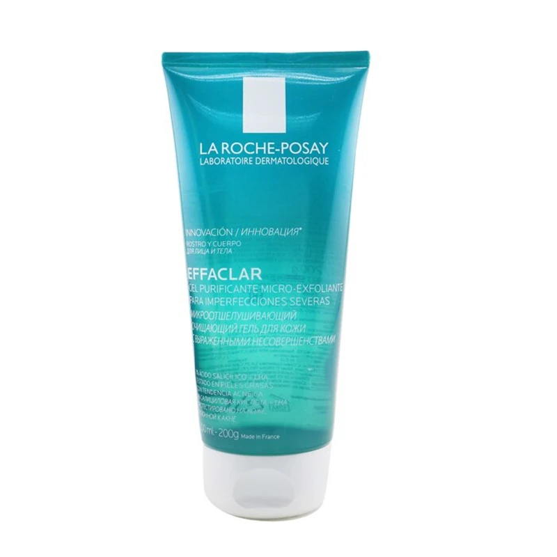 La Roche Posay Gel purificador Effaclar, micropeeling para piel propensa al acné