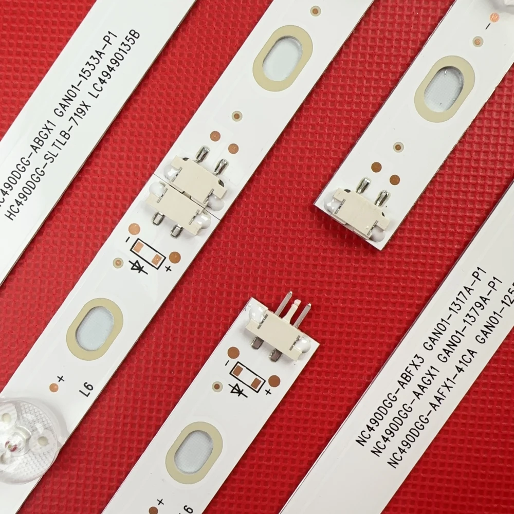 8/16 قطعة LED قطاع التلفزيون ل NC490DGG NC490DUE-AAFX1-41CA 0938D-P149UK6200 49UK6300 49UJ630V 49LJ5500 49UJ635T 49UK6300YVB