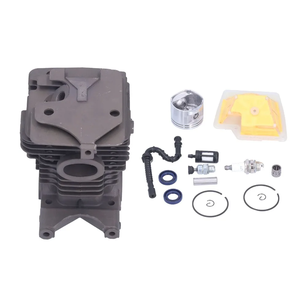 Durable Grey Cylinder Piston Kit Metal Easy to Install Piston Air Filter Set Compact Engine Cylinder Kit for Stihl MS270 MS280