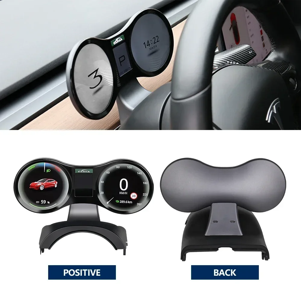 

lcd car dashboard IPS Screen Car for Model 3 &Y Multifunction Car Speedometer Real-time Monitor Automotive