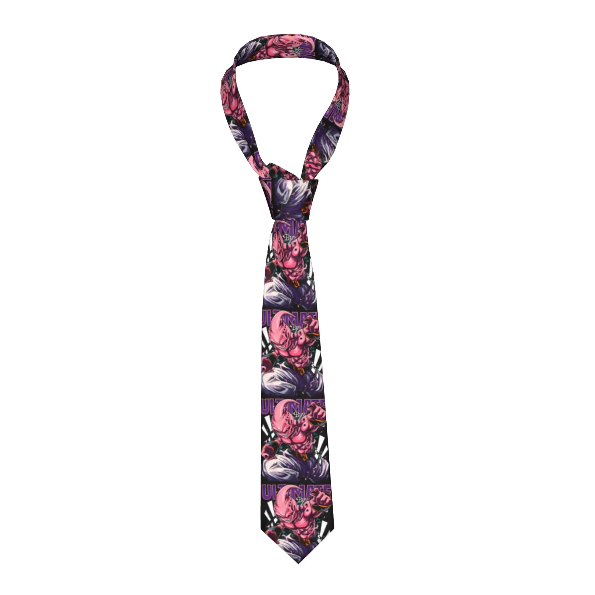 

Fashion D-Dragon B-Ball Supers Buus Neck Ties for Business Custom Men Cartoon Monster Majins Neckties