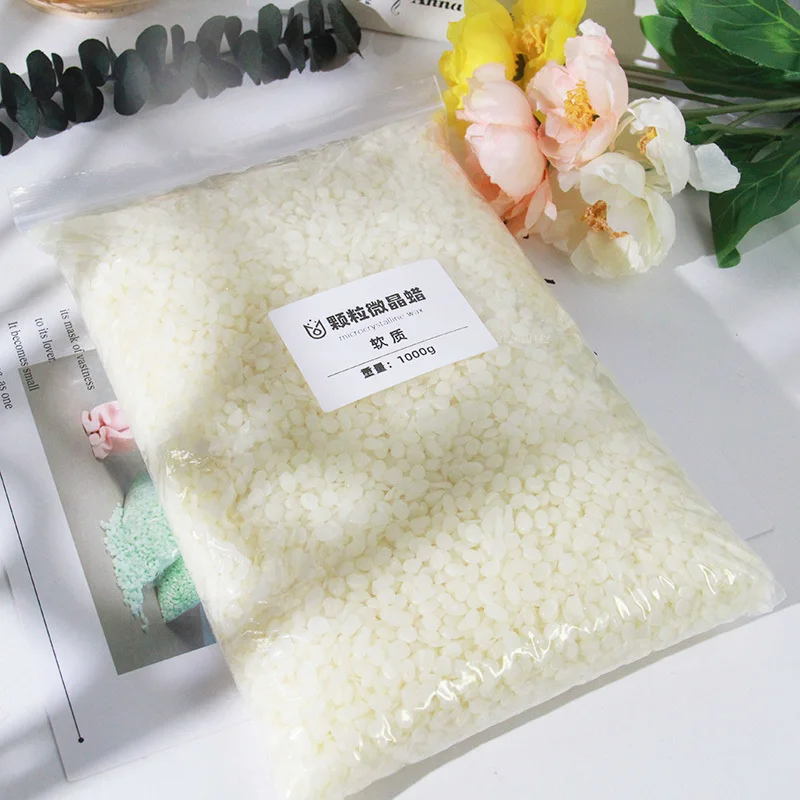 500g/1000g/ Bag Soft/hard Microcrystalline Wax DIY Handwork Making Creative Modeling Aromatherapy Candle Material Decorating Wax