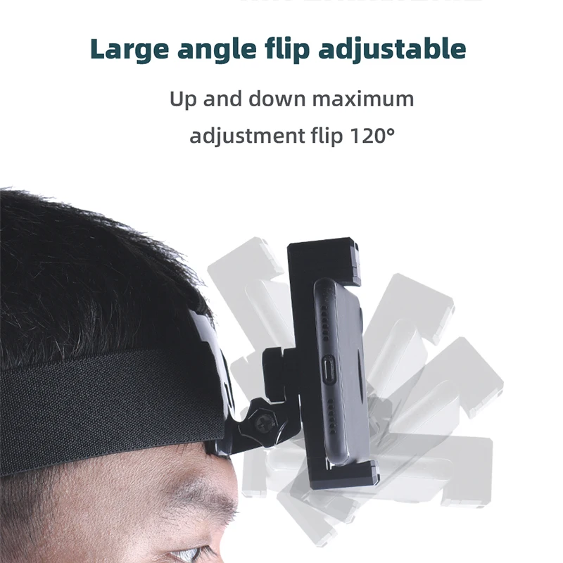 Headband Holder for Gopro Action Camera with Mount Clip Headband Holder Smartphone Mobile Phone Live Video Portable Accessories