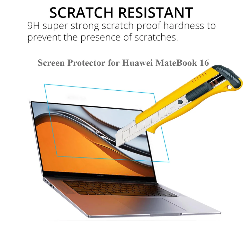 For Huawei Matebook 16 Screen Protector Laptop Tempered Glass for Mate Book 16 0.3MM 9H HD Transparent Protective Film