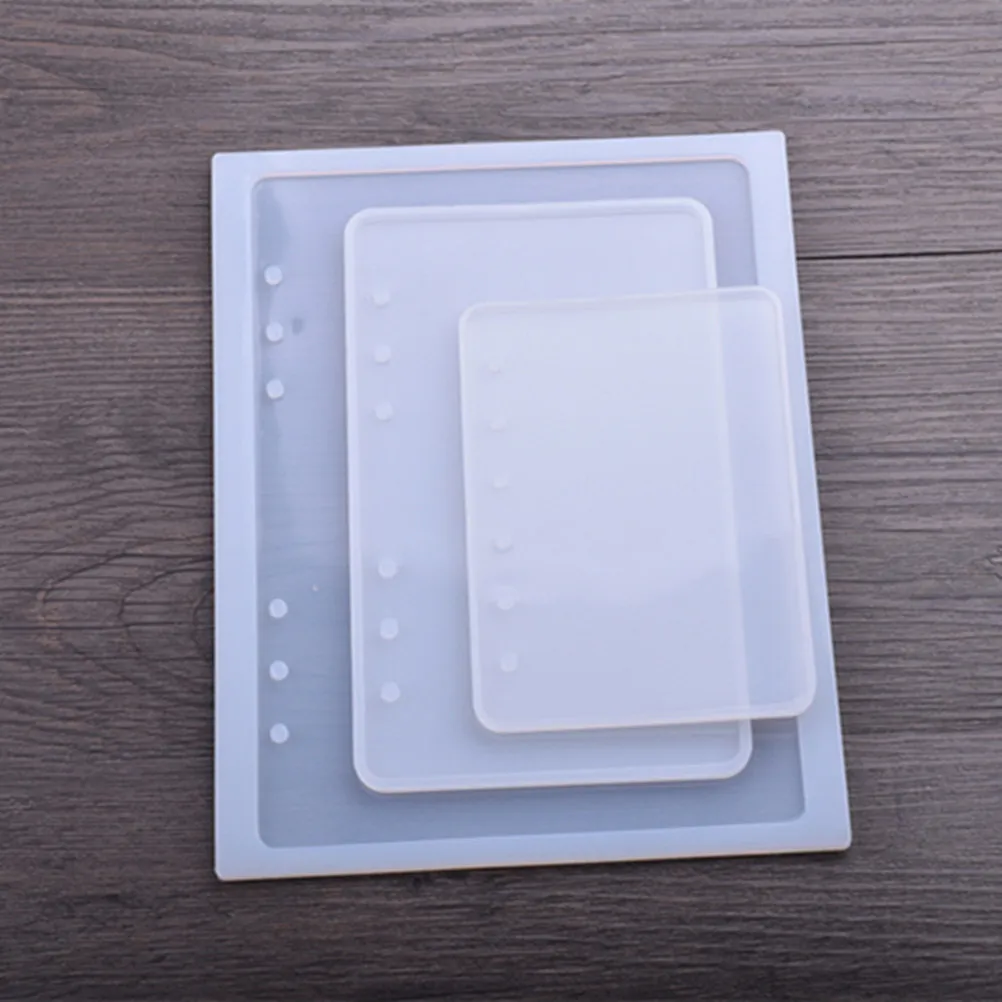 9Pcs Notebook Silicone Mold Smooth Surface DIY Resin Mold for Crystal Epoxy Resin Jewelry Notebooks and Bookmarks