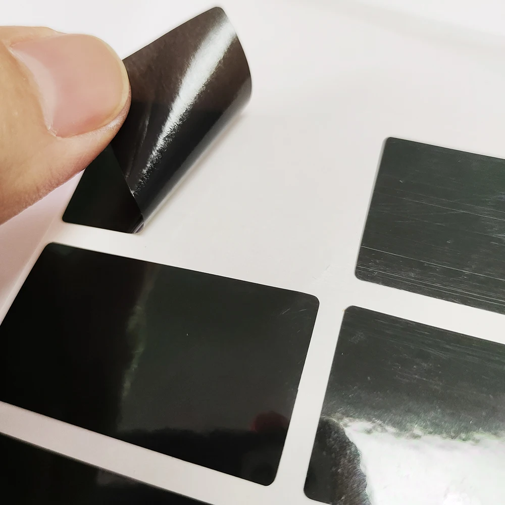 Pure Black Color Vinyl Security Seal VOID Left If Removed Tamper Evident Label Removal Proof Package Safety Protection Sticker