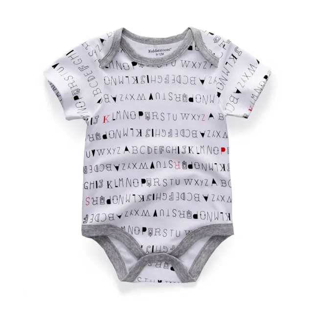 100% Cotton Baby Boy Bodysuit Fall Infant Girl Jumpsuit Short Sleeve Print Clothes Unisex Newborn Romper Cheap Stuff for Babies