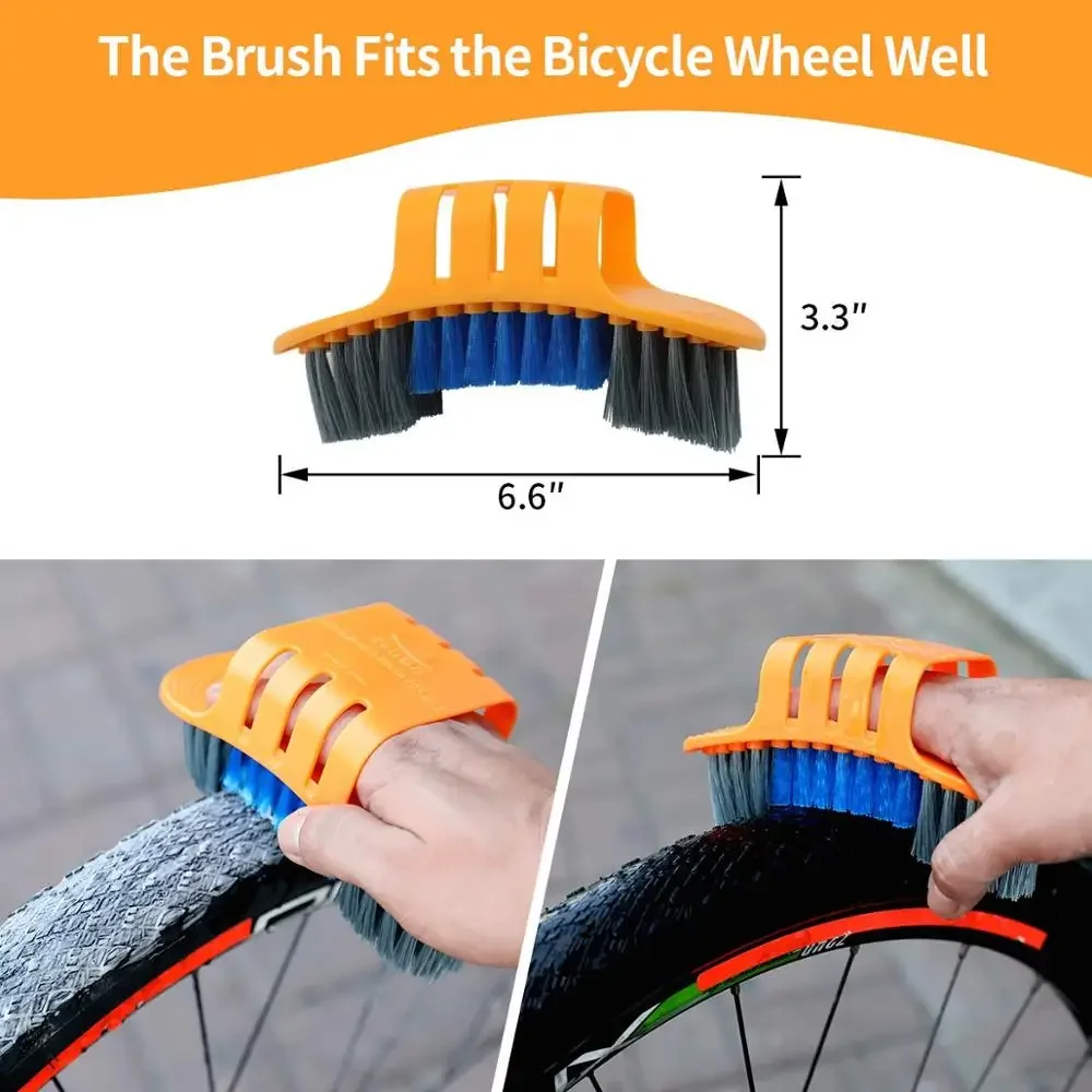 Bike Cleaning Kit Bicycle Chain Cleaner Scrubber Brushes Mountain Bike Wash Tool Set Cycling Bicycle Repair Tools Accessories