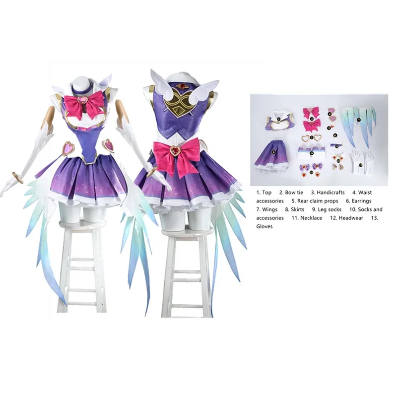 

Kiriko Cosplay Costume Fantasia Adult Women Dress Necklace Headband Gloves Outfits Halloween 2025 Rolepaly Carnival Party Suit
