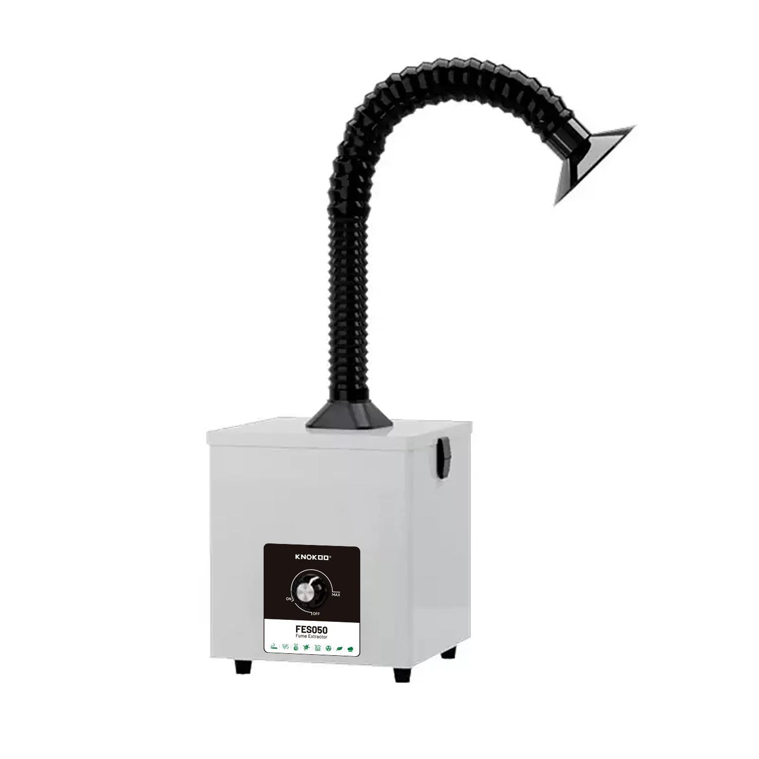 

Industrial-Grade Solder Fume Extractor with True HEPA Filter Metal Body | Portable Smoke Cleaner for Laser & Soldering Workshop